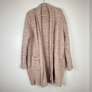 Barefoot Dreams Cozychic Soft Pink Cardigan